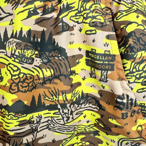 Men's Shiner Magellan Thirst for Adventure Water Repellent Fish Gear Short XXL - Picture 5 of 8